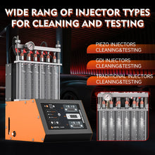 ANCEL ANJ600 GDI Piezo 220V 6 Cylinder Ultrasonic Wave Fuel Injector Cleaner Machine Tester Use for Car Motorcycle Cleaning Mach