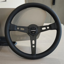 Tiypeor Car Sport Racing Microfiber Universal 350MM Steering Wheel