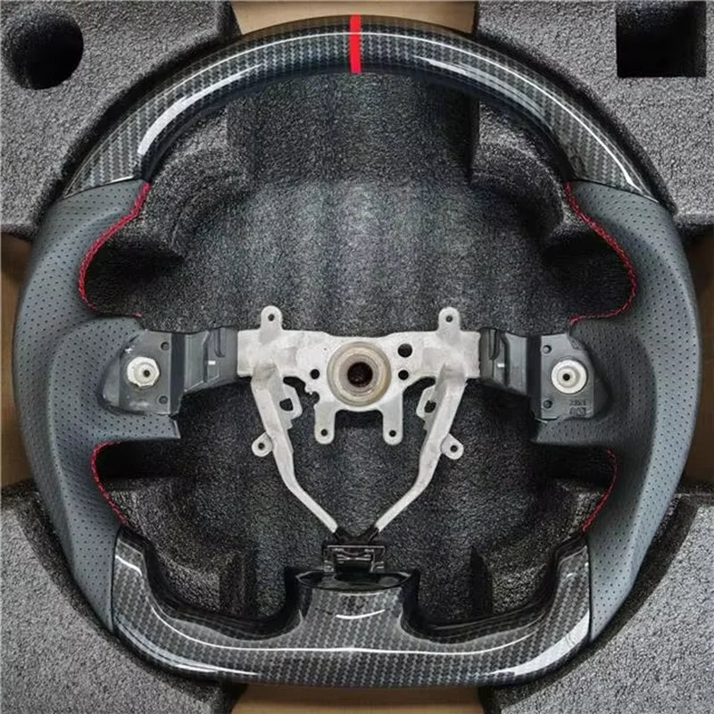 Hydro Print Car Carbon Fiber Steering Wheel For Subaru WRX 2008 2009 2010 2011 2012 2013 2014 Racing Sport Wheel Car Accessories