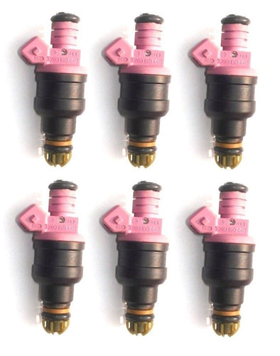 6 FUEL INJECTORS for BMW 328i Z3 M3 528i M52 6 CYL INJECTOR AS NEW PINK