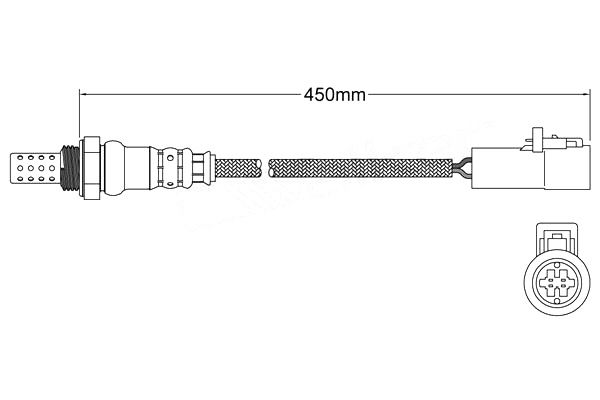 Front oxygen o2 sensor for Ford Courier Ph 2004 On 4.0l Pre-cat