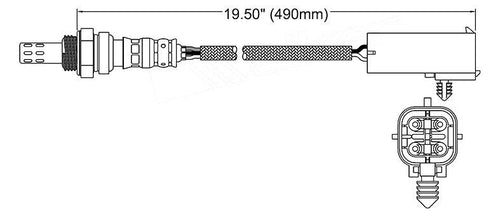 Front oxygen o2 sensor for Dodge Viper 1992 - 1997 8.0 Pre-cat