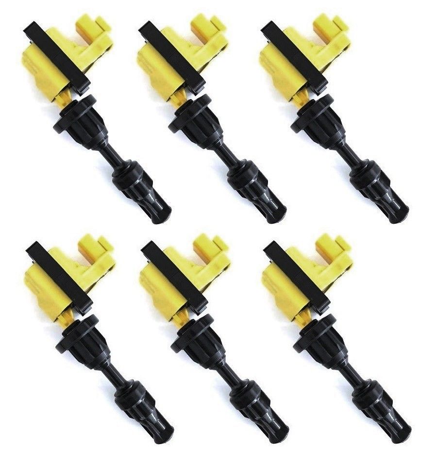 High Energy Ignition Coil Pack SET (6) for Nissan 300zx Z32 VG30DETT, VG30DE