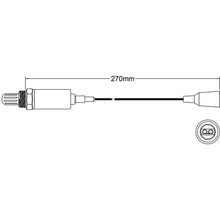 Oxygen sensor o2 for Nissan Patrol Gq Tb42e 1992-1997 Ego-132