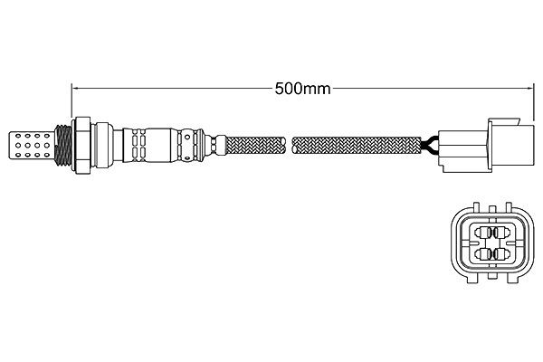Pre-cat (front) oxygen sensor o2 for Mitsubishi Outlander Zg Zh Front Bank