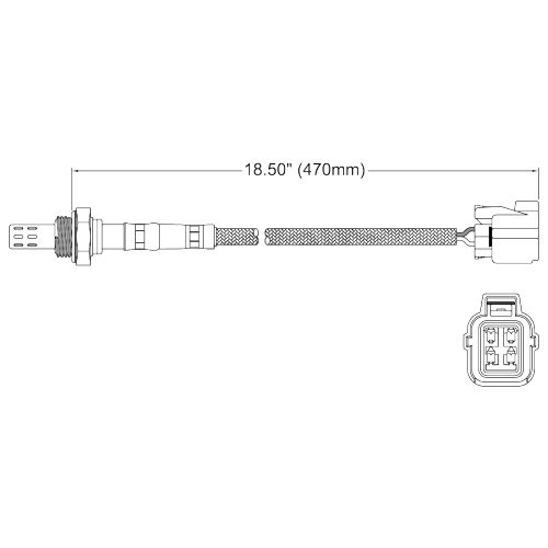2x oxygen sensor o2 for Land Rover Discovery Series 2 Precat V8 4.0 4.6 42d 46d