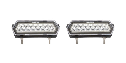 Narva 8 Inch Ultima Light Bars Long & Wide Hybrid Beam (PAIR) 71710BK