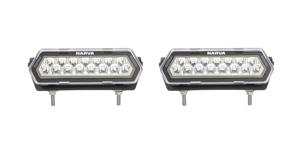 Narva 8 Inch Ultima Light Bars Long & Wide Hybrid Beam (PAIR) 71710BK