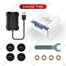 Built-in/External TPMS Car Tire Pressure Warning and Monitoring System with 4 Sensors Intelligent Tire Pressure Detection