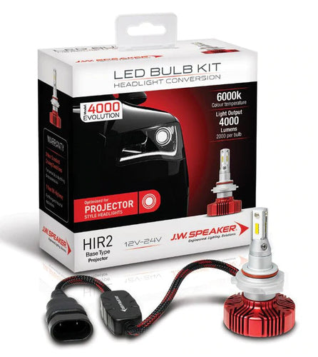 HIR2 Projector Light JW Speaker 4000 series 6000k white LED Headlight 990012P