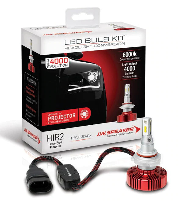 HIR2 Projector Light JW Speaker 4000 series 6000k white LED Headlight 990012P