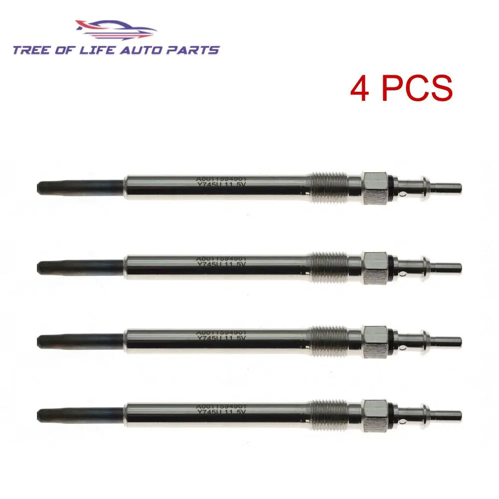 4X Glow Plugs 11.5V For Chrysler PT Cruiser 2.2 2002-2010 Jeep Grand Cherokee II 2.7 2001-2005 88900715 05080047AB 05117592AA