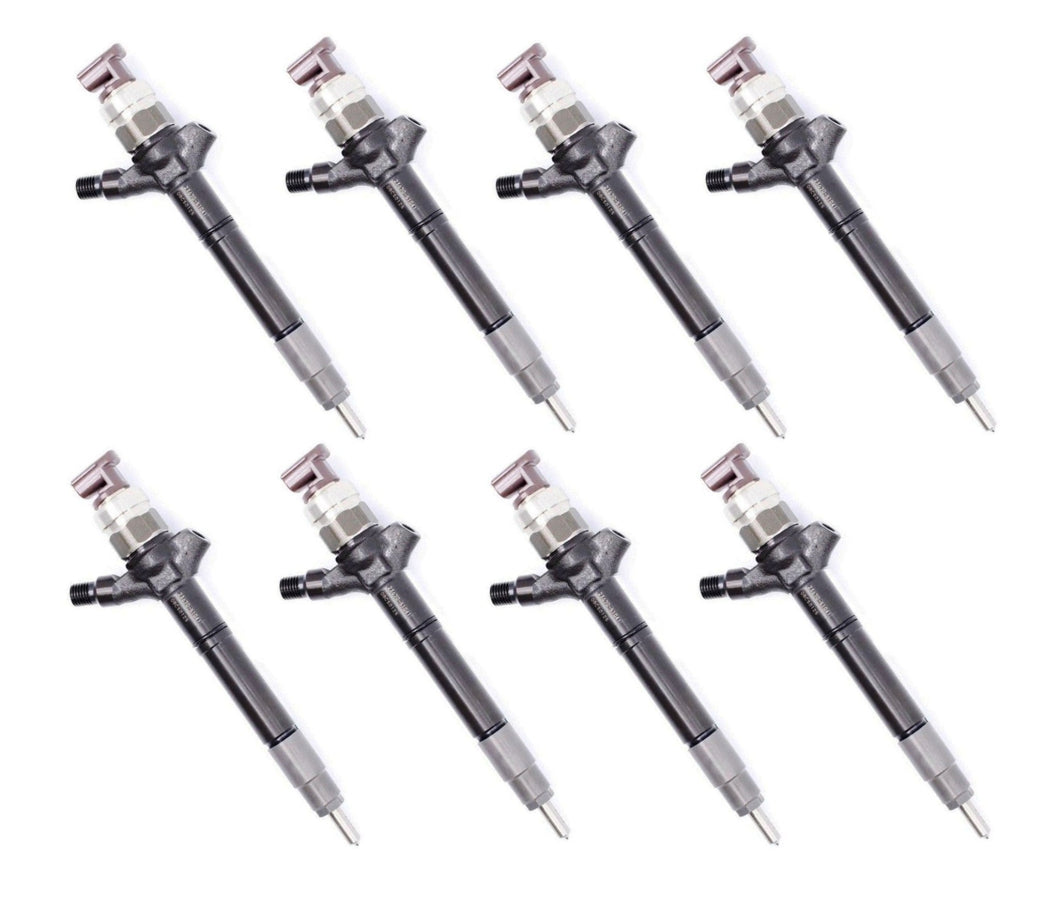 8 DIESEL INJECTORS for TOYOTA LANDCRUISER V8 200 SERIES 1VD-FTV + fitting kit
