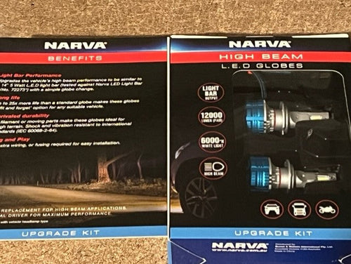 Narva H7 12/24V Gen III High Beam LED Performance Globe Kit 18447H