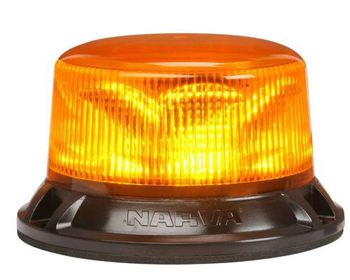Narva 85254A-1 Eurotech II LED Strobe Rotator Amber 9–33V SAE Class 1 Flange Base