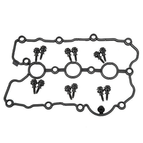 Left Engine Valve Cover with Gasket＆bolts 06E103471G,06E103471F For AUDI A4 B7 3.2FSI,A6 C6 2.4/3.2 FSI,A8L D3 3.2 FSI