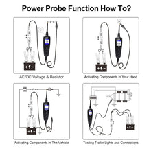 Car Diagnostic Tool P100 Auto Power Circuit Probe Circuit Tester Car Voltage Detector Electrical System 12V 24V Battery Scanner
