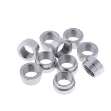 10 Pcs M18x1.5 O2 Oxygen Sensor Stainless Steel Iron Weld On Bung Plug Stepped Nut Cap Kit For Lambda Sensor Oxygen Sensor