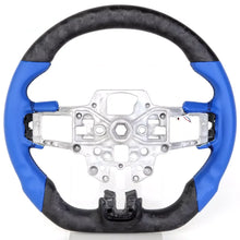 Fancy Real Forged Carbon Fiber Steering Wheel Fit For Ford Mustang 2015-2017 Mustang 2018-2023 LED Racing