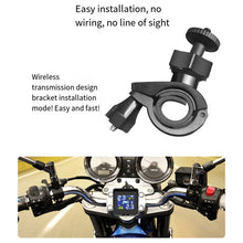 Motorcycle Solar Tire Pressure Temperature Monitoring System TPMS Sensor Kit USB Charge For Motorcycle Tire Pressure