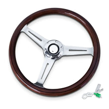 14inch 360mm Universal Retro Car Wood Film Steering Wheel Classic Vintage Wooden Sports Steering Wheel for Land rover defender
