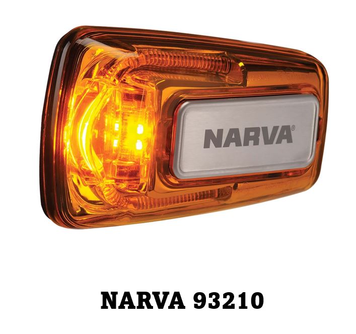 Narva 9-33V MODEL 32 LED SIDE DIRECTION INDICATOR CAT 5&6 WITH 0.3M CABLE (AMBER) 93210
