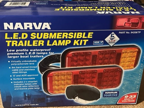 94206TP Narva 9-33 Volt L.E.D Submersible Trailer Lamp Pack with Harness