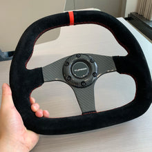 Tiypeor Universal 330mm Suede Leather Steering Wheel carbon fiber bracket