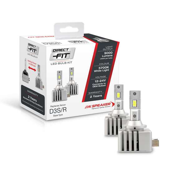 JW Speaker D3S D3R LED 5700K Direct Fit LED Conversion Kit - Part No. 999000D3