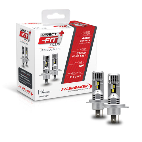 JW Speaker H4 5700K DIRECT FIT PLUS LED Conversion Kit - Part No. 999004DFP
