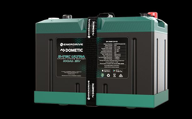 Enerdrive B-TEC ULTRA 12V 100Ah Lithium Battery | IP67 Waterproof – EPL-100BT-12V-G3