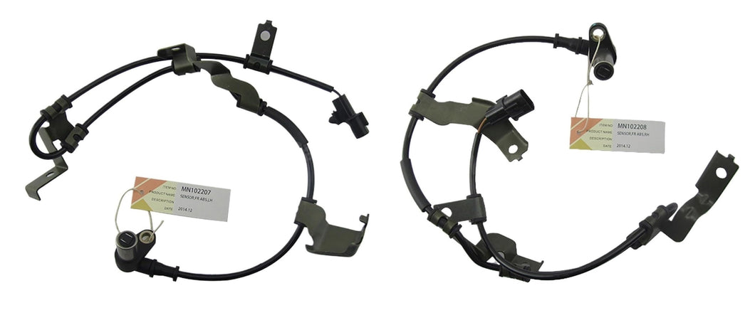 2 x Front ABS Wheel Speed Sensors For Mitsubishi L200 1997 - 2002