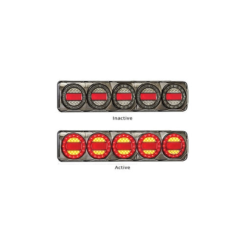 2 x MAXILAMP STOP / TAIL / INDICATOR / REFLECTOR MULTI VOLT LED AUTOLAMPS C5XRR