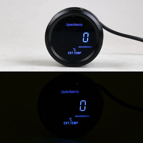 2 Inch 52Mm Exhaust Gas Temp Gauge Digital Exhaust Temperature EGT EXT Gauge Blue Led Car Gauge Car Meter With Sensor