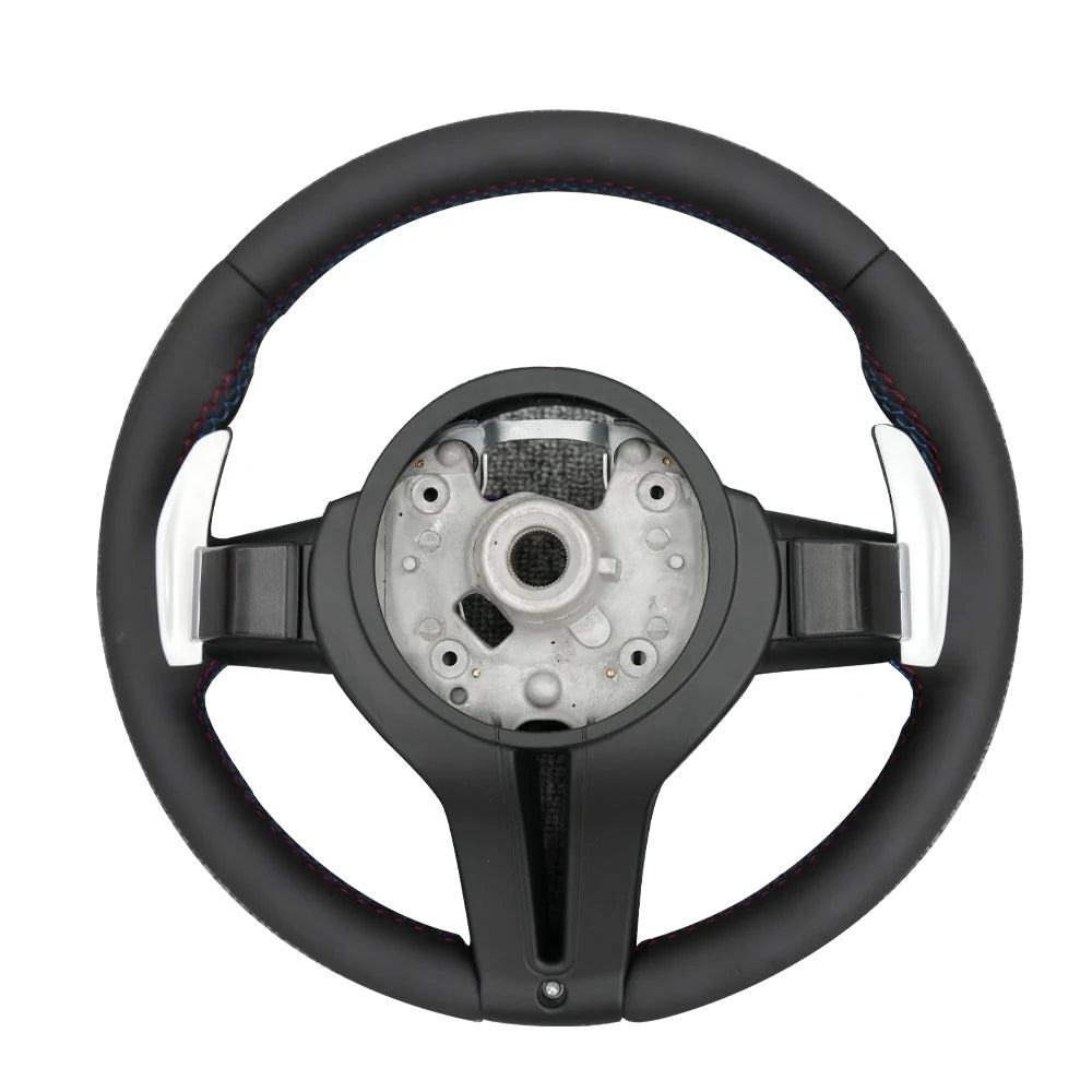 Leather Paddleshift Steering Wheel for BMW 5 6 7 Series F01 F02 F06 F07 F10 F11 F12 F13 M SPORT Carbon Fiber Trim