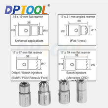 5PCS Diesel Injector Seat Cutter Remover Tool Kit for Delphi Bosch BMW Merc CRD PSA Ford Fiat Peugeot