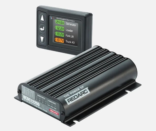 REDARC RF BATTERY MONITOR AND DC CHARGING KIT BCDC1225D + MONITOR