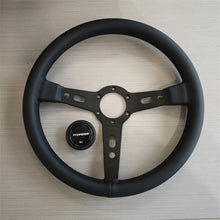 Tiypeor Car Sport Racing Microfiber Universal 350MM Steering Wheel