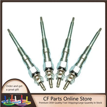 4 Glow Plugs 16281-6551-0 for Kubota D1205 D1305 V1505 Engines