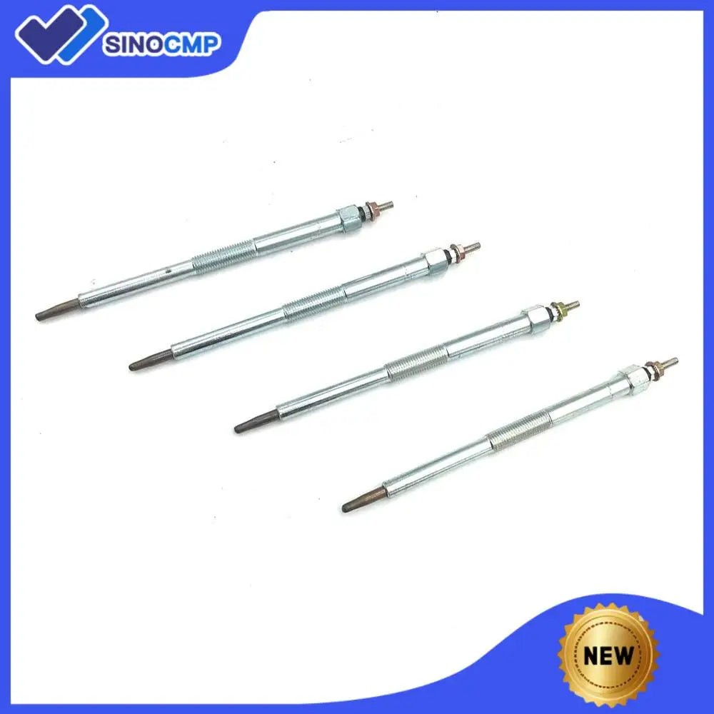 Set of 4 Glow Plug 11065-AD200 11065-AD201 Fits for Nissan Almera Navara Pickup X-Trail Primera YD25 YD25DI YD25DDTi 12V Engine