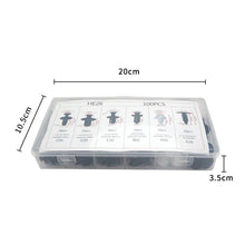 100pcs Auto Fastener Clip Kit Fender Rivet Clips Car Body Push Retainer Pin Rivet Bumper Door Trim Panel Retainer Car Clips