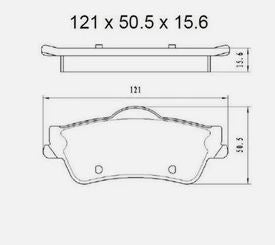 3H Rear Brake Pads DB1766 – suits Holden VE/VF Commodore, Statesman & Caprice