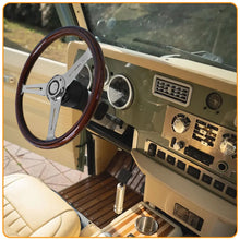 14inch 360mm Universal Retro Car Wood Film Steering Wheel Classic Vintage Wooden Sports Steering Wheel for Land rover defender