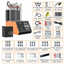 ANCEL ANJ600 GDI Piezo 220V 6 Cylinder Ultrasonic Wave Fuel Injector Cleaner Machine Tester Use for Car Motorcycle Cleaning Mach