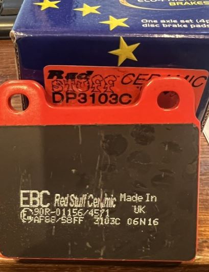 EBC RedStuff Front Brake Pads for Porsche 911 2.7 72-77 DP3103C