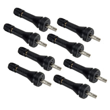 8Pcs Black Rubber TPMS Tire Pressure Monitoring Sensor Valve Stems Fit for Fiat Chrysler Peugeot Nissan Mitsubishi Renault Jeep
