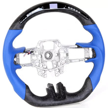 Fancy Real Forged Carbon Fiber Steering Wheel Fit For Ford Mustang 2015-2017 Mustang 2018-2023 LED Racing