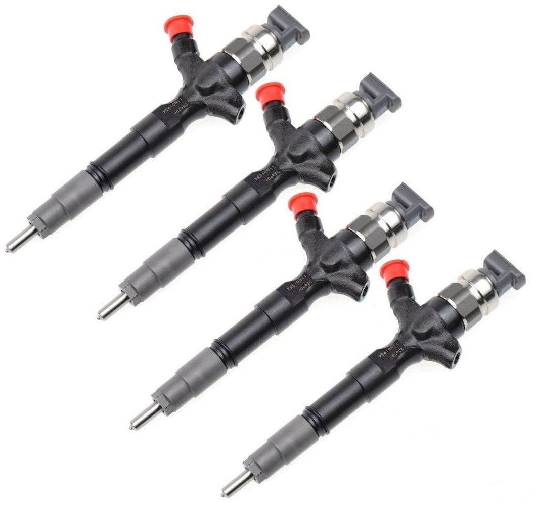 4 Diesel Fuel Injectors for TOYOTA PRADO HILUX D4D 3.0L KUN26 1KD INJ175