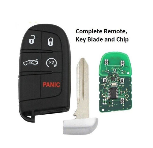 DIY Remote Smart Key with Chip for 2011+ Jeep Grand Cherokee, Chrysler 300C