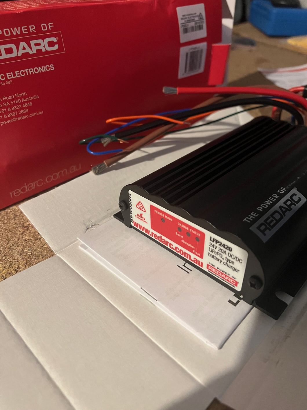 Redarc 24V 20A In-Vehicle LIFEPO4 Battery Charger (low voltage) LFP2420-LV